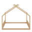 Lit de maison de style Montessori pour enfants, cadre de lit au sol avec tête et pied de lit-51721349-51721352