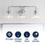 Éclairage pour meuble-lavabo en métal / verre bullé Gilbertson-119335090-123430034
