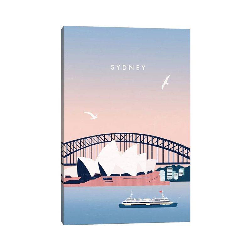 Sydney 1 Piece Wrapped Canvas Painting, 20.32 cm H x 30.48 cm W