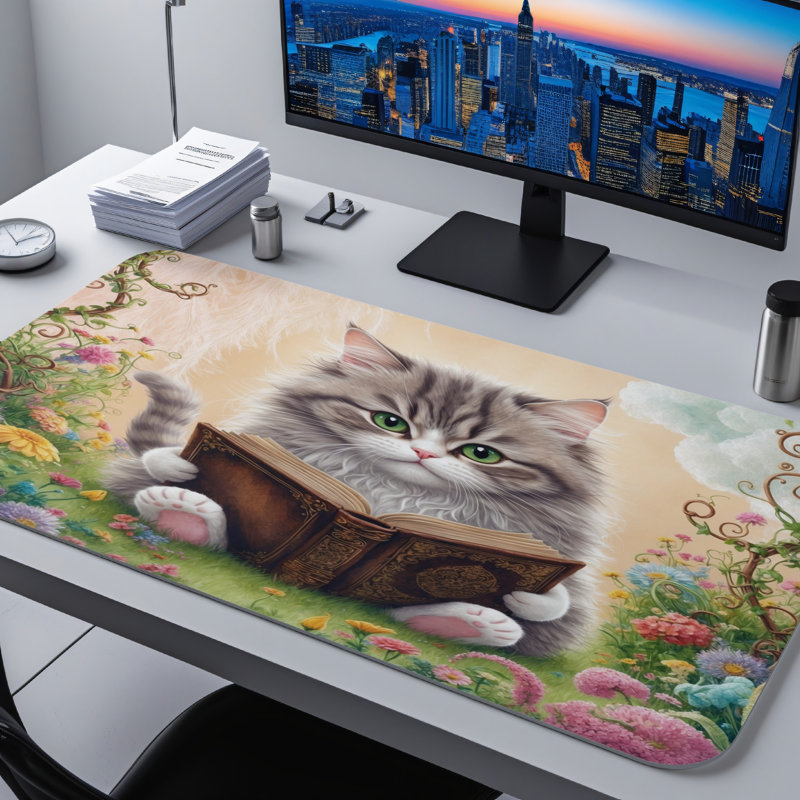 Polyester Desk Pad, 31.5x15.5