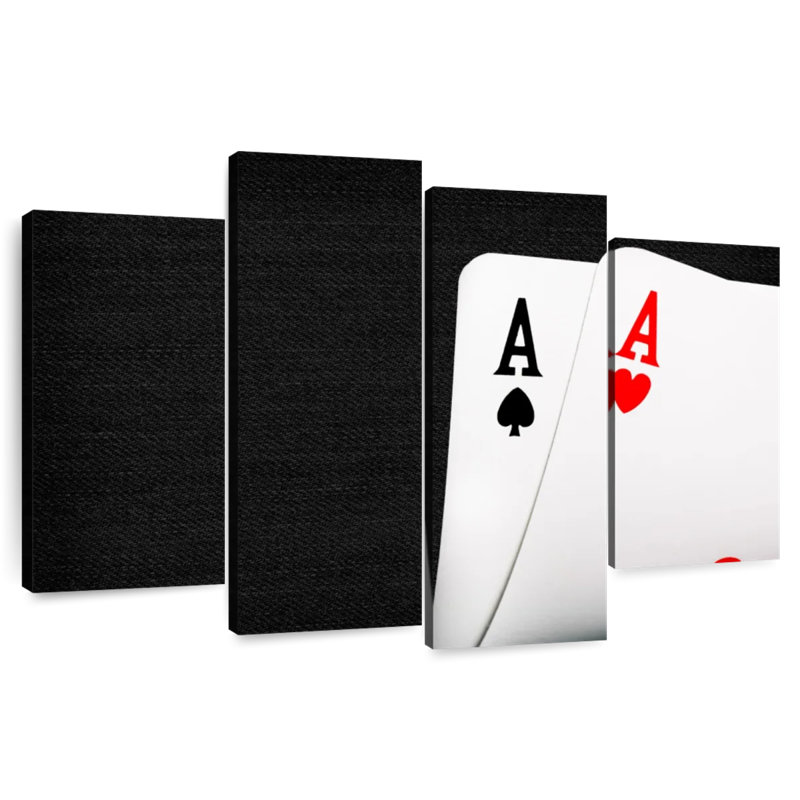 Senne Ace Playing Cards, 48" H x 75" W
