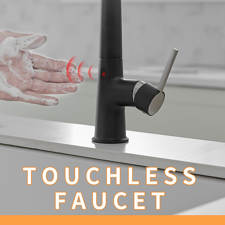 Fapully Pull Down Touchless Kitchen Faucet