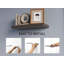 Iva Floating Shelf in Melamine x2,Sienna Oak-1125882764