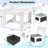 Kids Table and Chair Set, 4 in 1 Wooden Children Activity Table w/Storage, Reversible Deskboard, Blackboard, Detachable Tabletop for Toddlers Art Crafts, Playroom, Drawing, Reading Natural(gray)-87392300