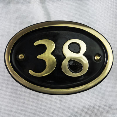Tyrinia 10cm H Reflective Aluminum House Number