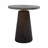 18-Inch Brass Base Smokey Brown Glass Accent Table - 16" x 16" x 18"