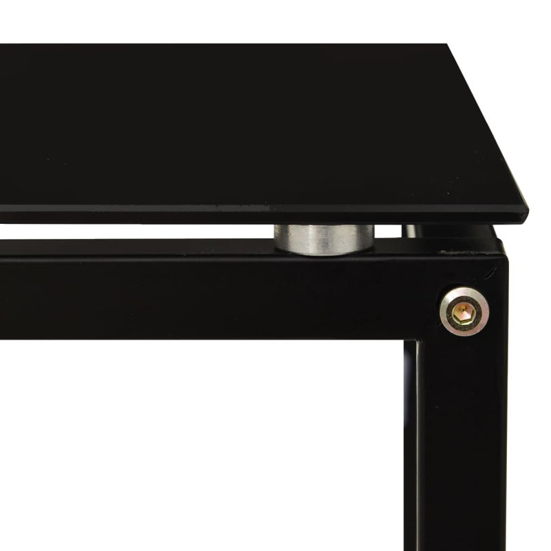 Erfert Glass Top Frame End Table