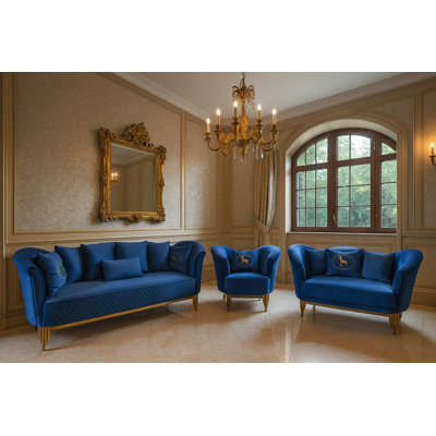 Infinity Green Velvet Sofa