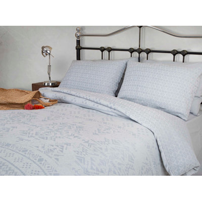 Cotton Geometric Shapes Duvet Cover