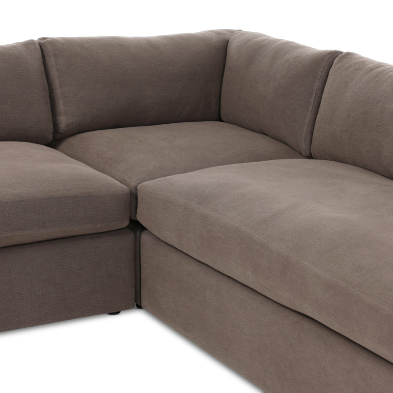 Aurelia 3-Piece Sectional, Broadway Coffee Linen