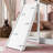 Twin Over Floor Bunk Bed With Playhouse, Climbing Ramp, - Space Saving Bedroom Setup , White Modern Essential Piece