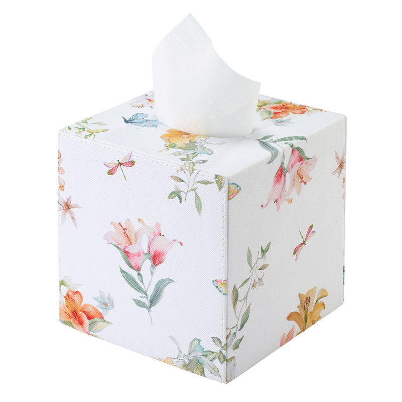 Lily Garden Tissue Box Cover