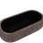 Over-Sized Chenille Oval Storage Ottoman with Flip Top Wooden Tray- 42" W x 27" D x 15" H-672628413