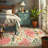 Vintage Boho Rugs Washable Area Rug Low Pile Non Slip Carpet Floral Botanical Accent for Living Room Bedroom Dining Nursery-222753917-222753797