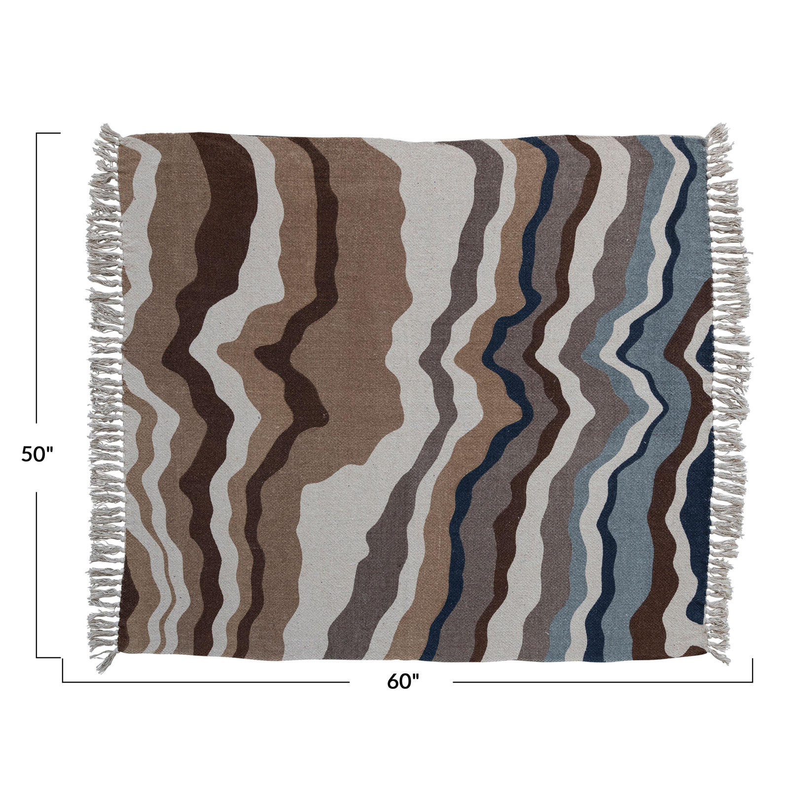 Canary Cotton Blend Hand Woven Throw Blanket