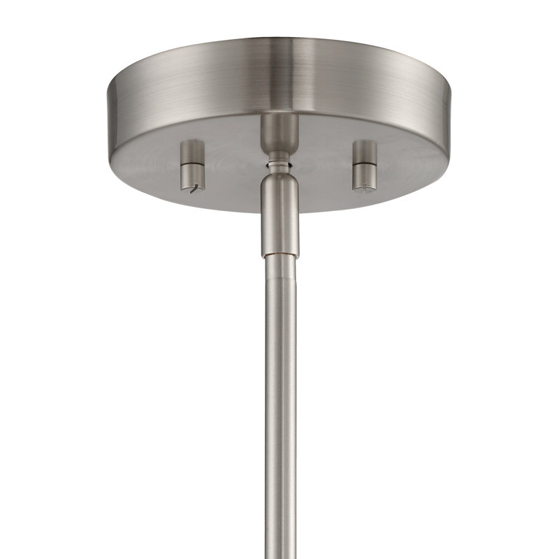 Luminaire suspendu conique à 1 lumière Smyth, Nickel