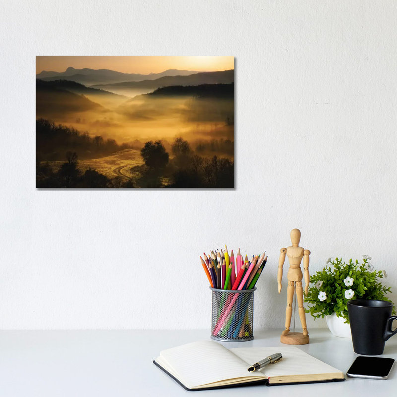 Underneath The Veil by Maria Kaimaki - Wrapped Canvas Print, 20.32cm H x 30.48cm W x 1.91cm D