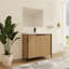 Meuble-lavabo sur pied simple 36 po avec plateau en résine Gosby-1705021047