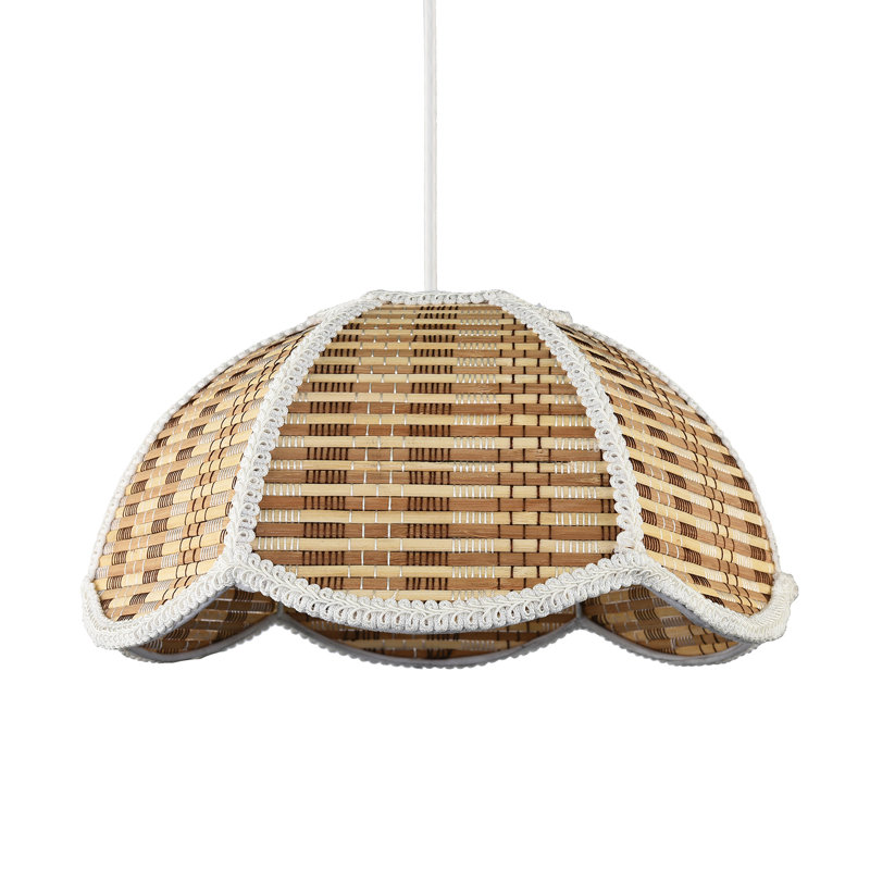15 cm H Round Pendant Shade ( No Direct Attachment Method ) in Brown