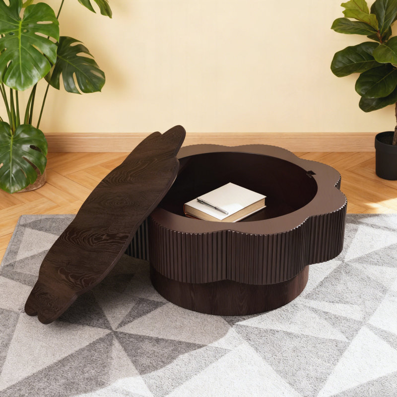 Table basse 31,50 ", Marron foncé