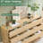 57" W Natural Farmhouse Dresser, Chest of Drawers-1989545420