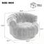 Chaise d'appoint pivotante avec coussin moelleux-1503042192