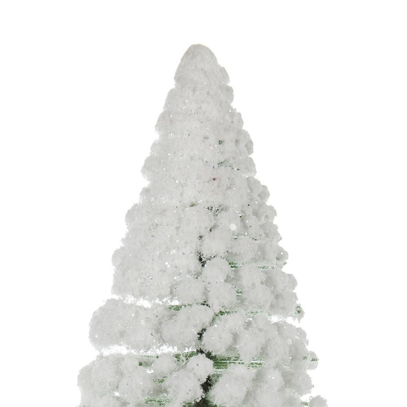 6"H Pine Trees - Set of 12 - White