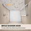 36-37 1/4 po x 72 po H porte de douche en verre pliable sans cadre-105374206