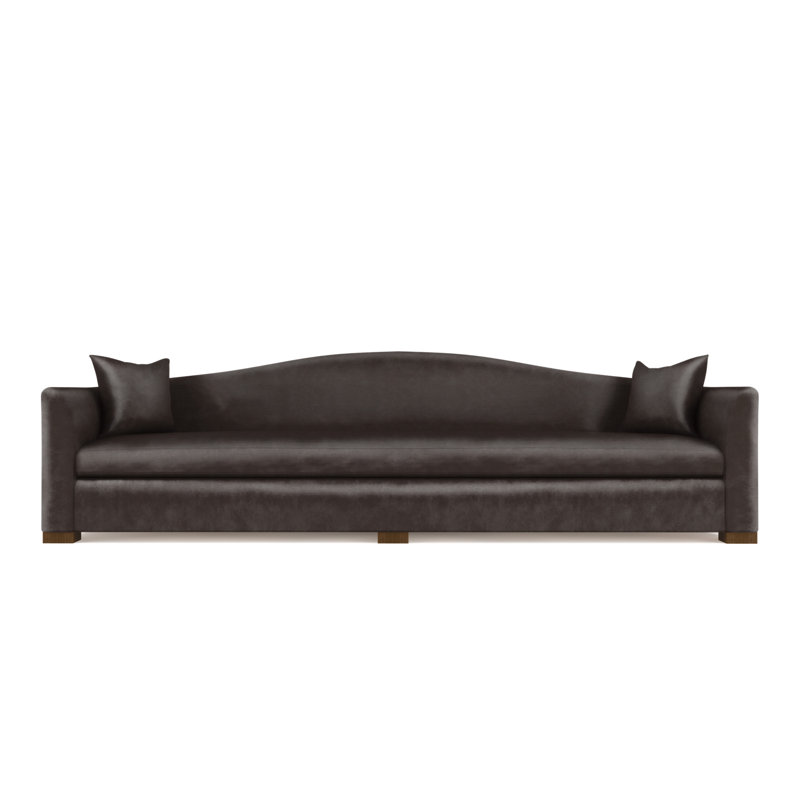 Causeuse Horatio, H 33 po x l 72 po x P 36 po, Cuir rétro chocolat, Brun foncé