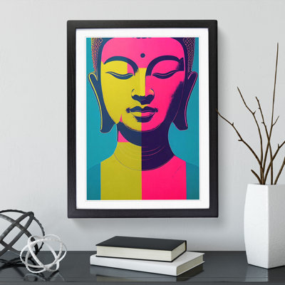Modern Buddha No.2 Abstract - Framed Print