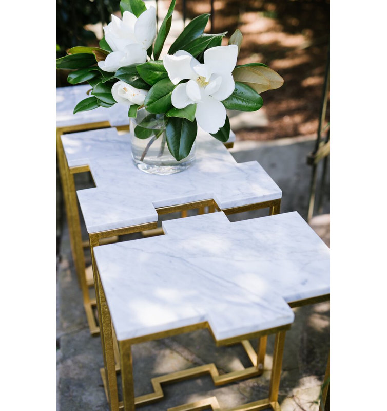 Trio 42.75'' W Console Table, White