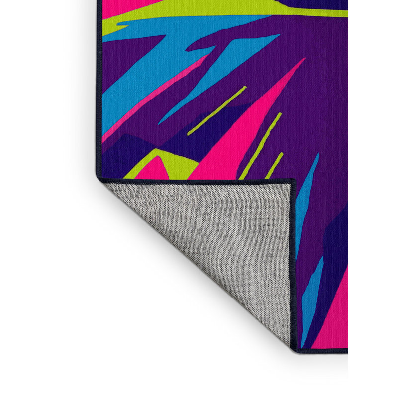 Neon Shadows Rug, Round 7'