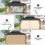 Pavillon de jardin extérieur à toit rigide en acier à 2 niveaux de 15,5 pi x l 11,6 pi avec protection totale en filet-123822009