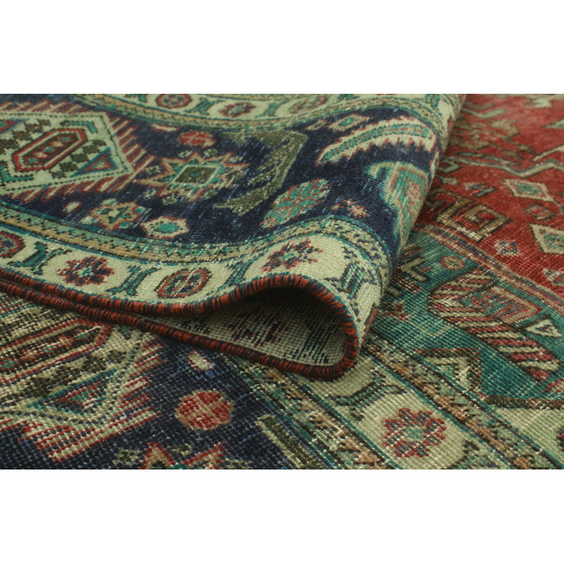 Tapis rouge délavé Fine Vintage