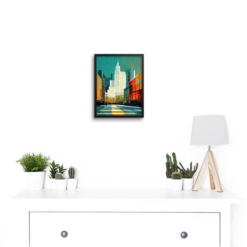 Broadway Manhattan New York Cityscape - Single Picture Frame Print