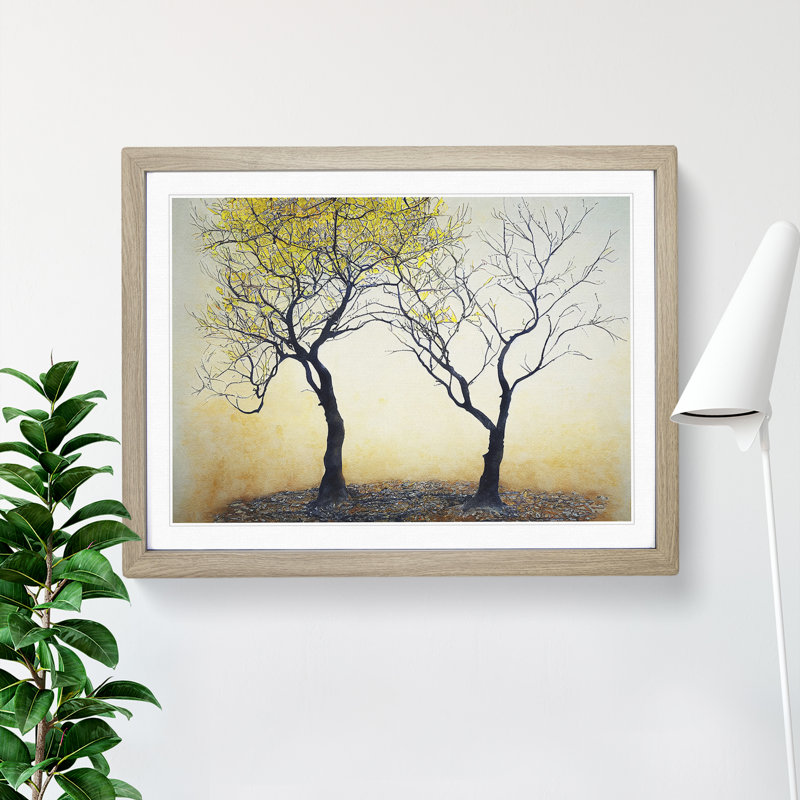 Unforgettable Trees - Framed Print, 46cm H x 64cm W x 2cm D, Oak Framed