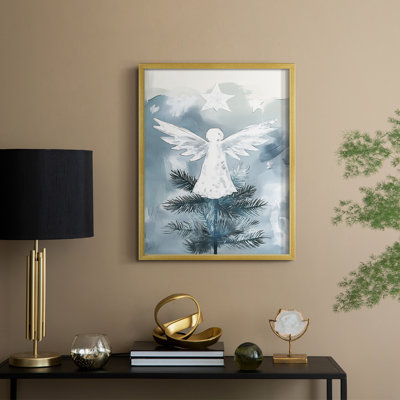 Christmas Holiday Art CXXXIX Framed Print - Solid Wood