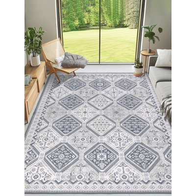 Lightweight Chenille Boho Area Rug