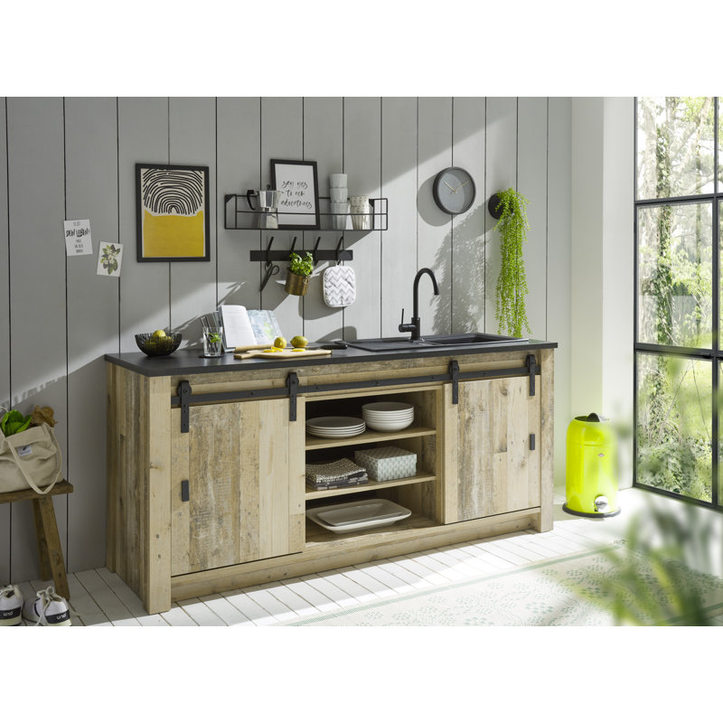 93cm Kitchen Pantry, Natural