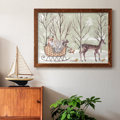 «Christmas Time I», peinture sur toile encadrée