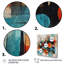 «Corlew Orange Abstracted Geometric Explorations III», reproduction d'art sur toile-88518762-88518763