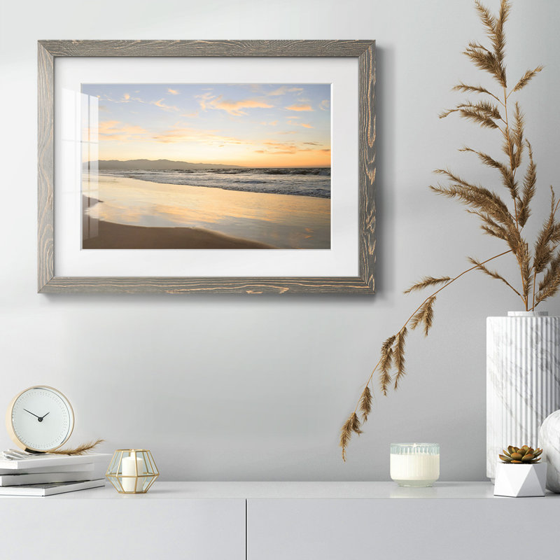 Peaceful Shore - reproduction d'un seul cadre photo, Gris, H 18 po x l 26 po