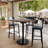 Commercial Seamless Surface Tabletop with Bar Height Round Base-2028500134-2028500137