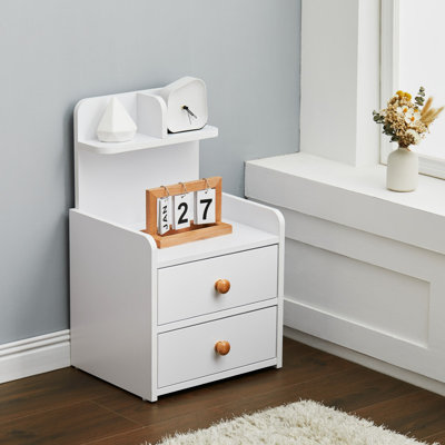 36.5cm W MDF, Particleboard Bedside Table