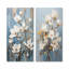 «White and Blue Magnolias Melody - Magnolias», ensemble de 2 reproductions d'art mural-2020048347-2020048350