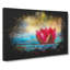 Pink Water Lily Flower - Wrapped Canvas-56644083