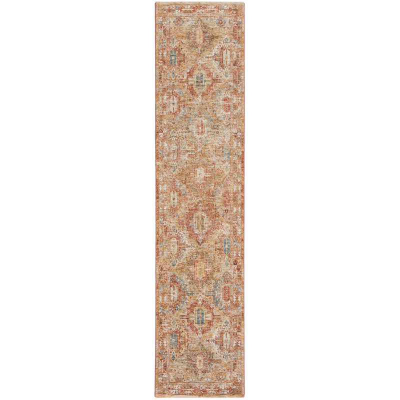 Geometric Indoor Rug, Rectangle 2'3" x 10'2"