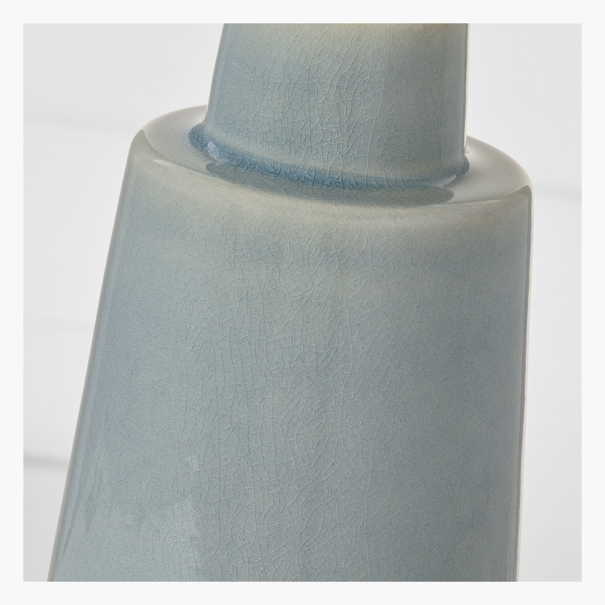 Jathan Table Lamp, 23" H x 11" W x 11" D, Blue Anglia Crackle