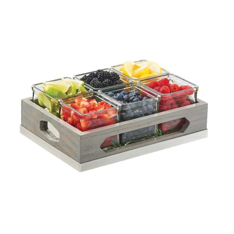 Cal-Mil 6 Jar Condiment Holder