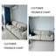 Coussin modulaire en mélange de polyester blanc